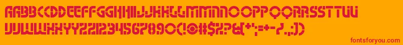 Namso Font – Red Fonts on Orange Background