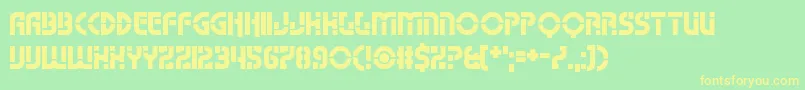 Namso Font – Yellow Fonts on Green Background