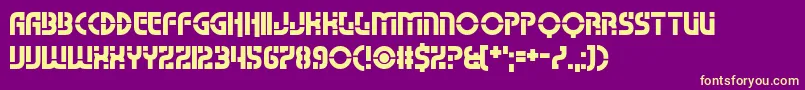 Namso Font – Yellow Fonts on Purple Background