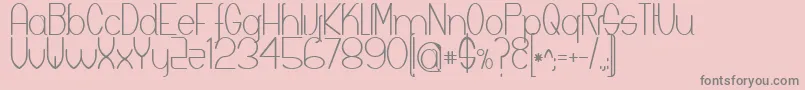 Keyla Font – Gray Fonts on Pink Background