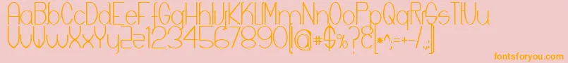 Keyla Font – Orange Fonts on Pink Background