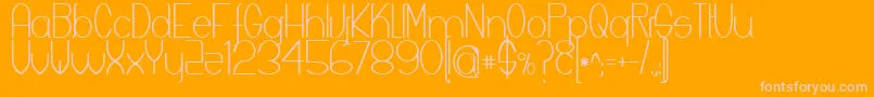 Keyla Font – Pink Fonts on Orange Background