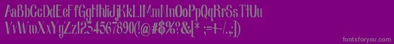 Nearlydigcon Font – Gray Fonts on Purple Background