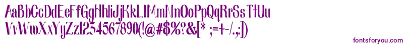 Nearlydigcon Font – Purple Fonts on White Background