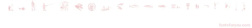 FishingAnyone Font – Pink Fonts on White Background