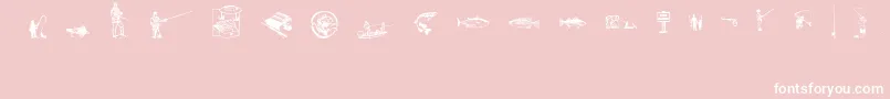FishingAnyone Font – White Fonts on Pink Background