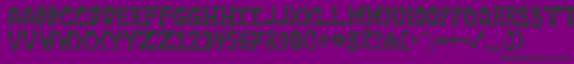 GoreFontIi Font – Black Fonts on Purple Background