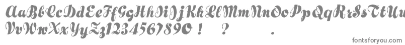 Шрифт Hertziano – серые шрифты