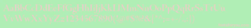 AjensonproSemibolddisp Font – Pink Fonts on Green Background