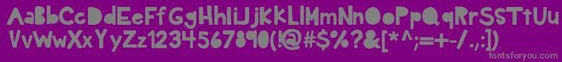 fuente Kbdarkhour – Fuentes Grises Sobre Fondo Morado