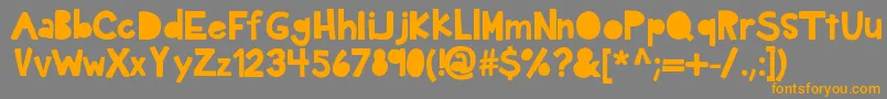 fuente Kbdarkhour – Fuentes Naranjas Sobre Fondo Gris