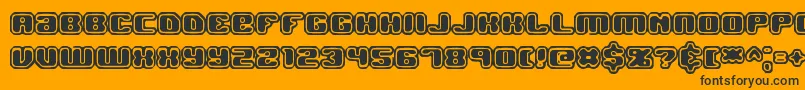 Jawbrko2 Font – Black Fonts on Orange Background