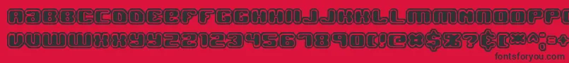 Jawbrko2 Font – Black Fonts on Red Background
