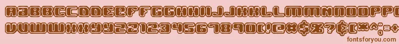 Jawbrko2 Font – Brown Fonts on Pink Background