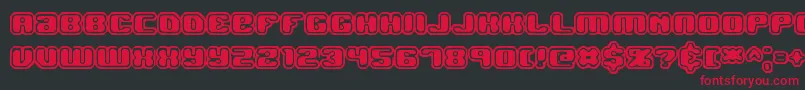 Jawbrko2 Font – Red Fonts on Black Background