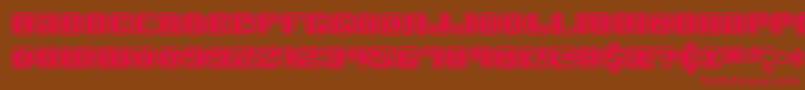 Jawbrko2 Font – Red Fonts on Brown Background