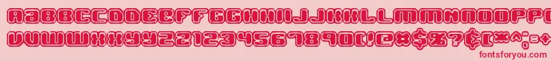 Jawbrko2 Font – Red Fonts on Pink Background