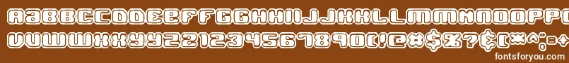 Jawbrko2 Font – White Fonts on Brown Background