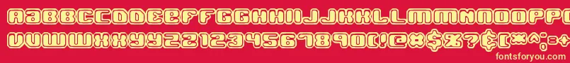 fuente Jawbrko2 – Fuentes Amarillas Sobre Fondo Rojo