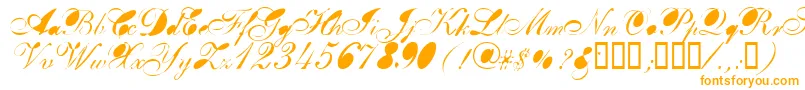 Breab Font – Orange Fonts on White Background