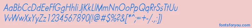 Weitere Informationen zur Futurnri-Schriftart Futurnri-Schriftart – Blaue Schriften auf rosa Hintergrund