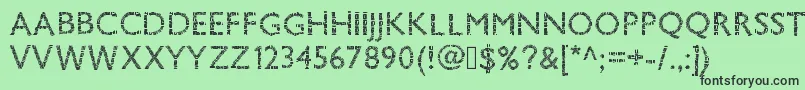 Pwsavane Font – Black Fonts on Green Background