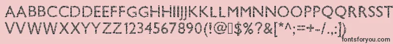 Pwsavane Font – Black Fonts on Pink Background