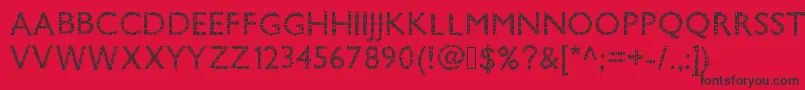 Pwsavane Font – Black Fonts on Red Background