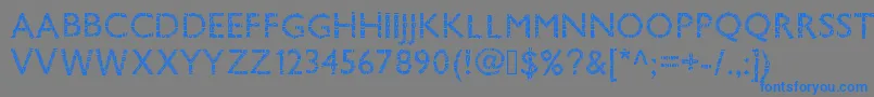 Pwsavane Font – Blue Fonts on Gray Background