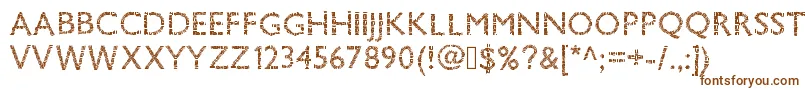 Pwsavane-fontti – ruskeat fontit valkoisella taustalla