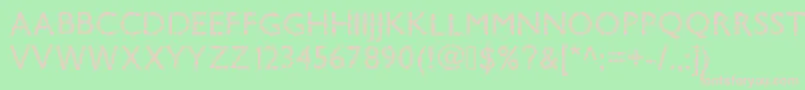 Pwsavane Font – Pink Fonts on Green Background