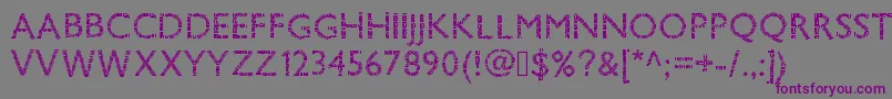 Pwsavane Font – Purple Fonts on Gray Background