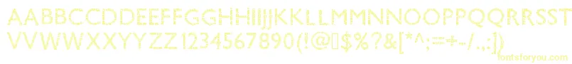 Шрифт Pwsavane – жёлтые шрифты