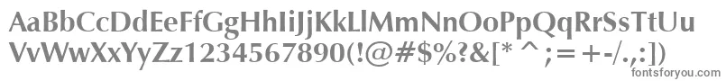 フォントVeraHumana95Bold – 白い背景に灰色の文字