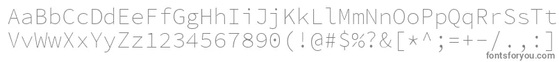 Lisätietoja SourcecodeproExtralight-fontista SourcecodeproExtralight-fontti – harmaat fontit