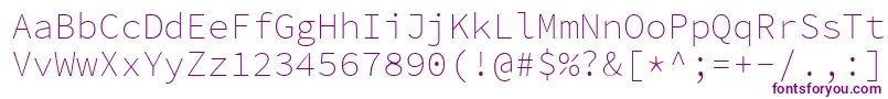 SourcecodeproExtralight Font – Purple Fonts