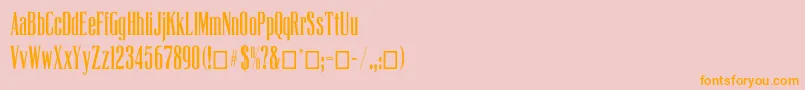 Latribunecp Font – Orange Fonts on Pink Background