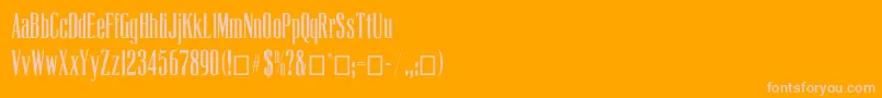 Latribunecp Font – Pink Fonts on Orange Background