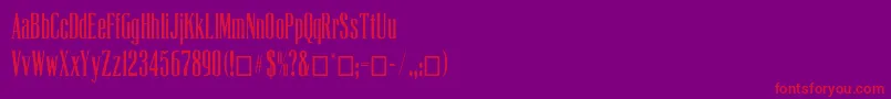 Latribunecp Font – Red Fonts on Purple Background
