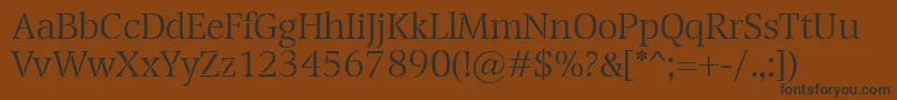 TransportLight Font – Black Fonts on Brown Background