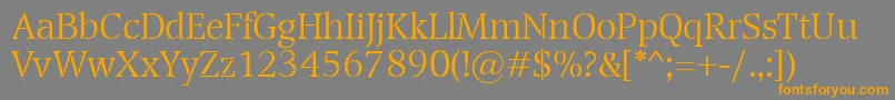 TransportLight Font – Orange Fonts on Gray Background