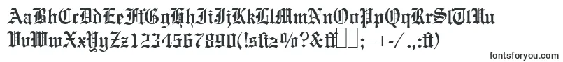 E780BlackletterRegular Font – Fonts Starting with E