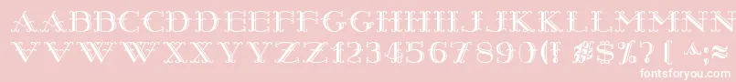 Harrypiel Font – White Fonts on Pink Background