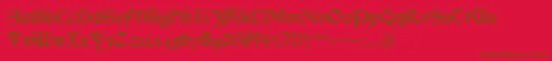 Lisätietoja MorrisromanalternateBlack-fontista MorrisromanalternateBlack-fontti – ruskeat fontit punaisella taustalla
