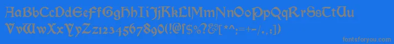 MorrisromanalternateBlack-Schriftart – Graue Schriften auf blauem Hintergrund