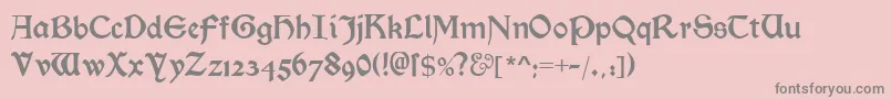 MorrisromanalternateBlack Font – Gray Fonts on Pink Background