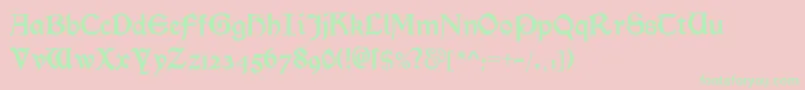 MorrisromanalternateBlack Font – Green Fonts on Pink Background