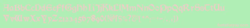 MorrisromanalternateBlack Font – Pink Fonts on Green Background