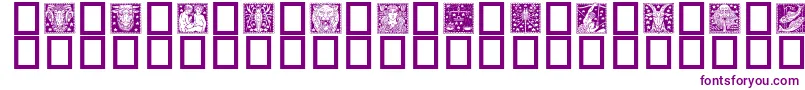 フォントZodiac02 – 紫色のフォント