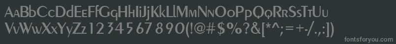 PeinaudMedium Font – Gray Fonts on Black Background